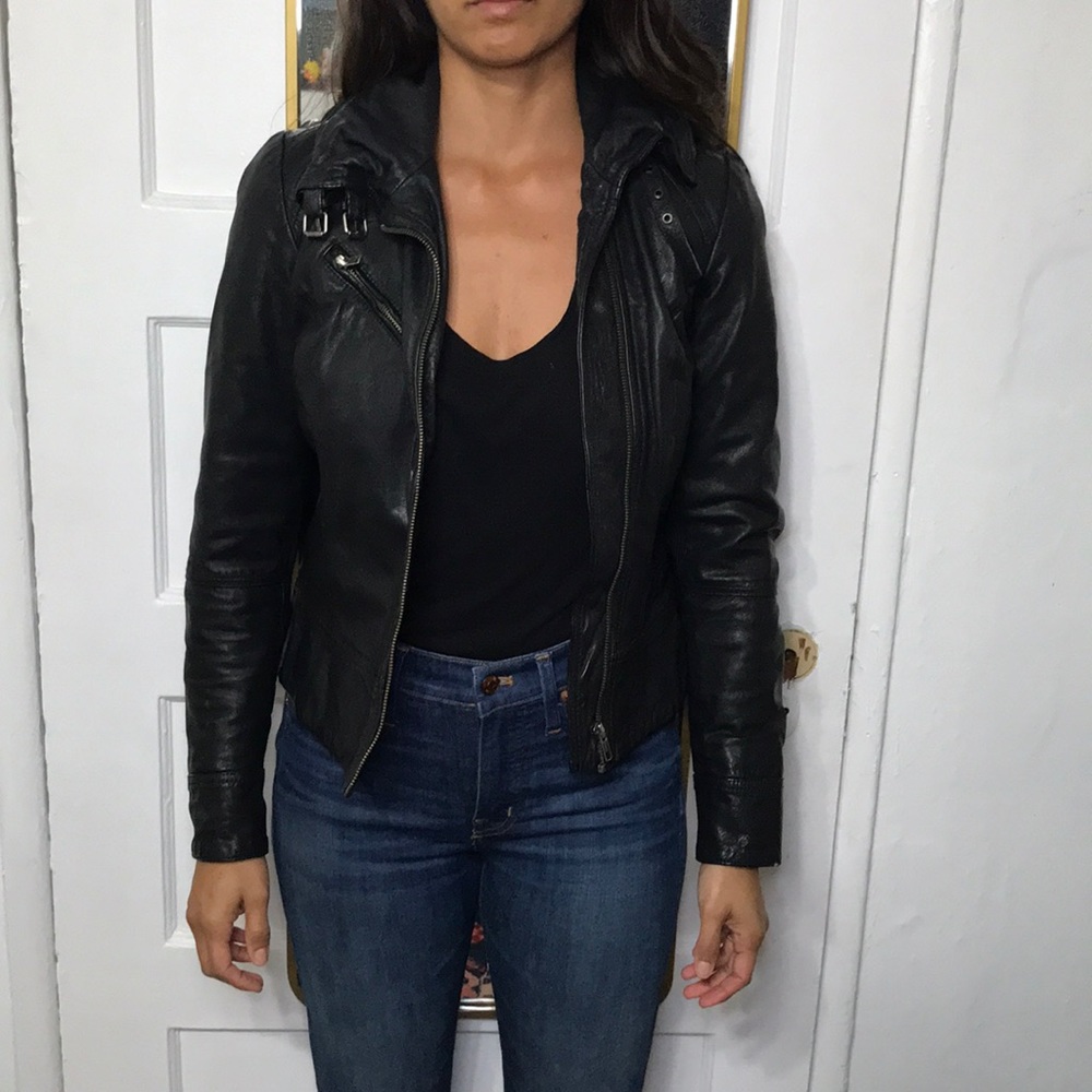 All Saints Leather Moto Jacket